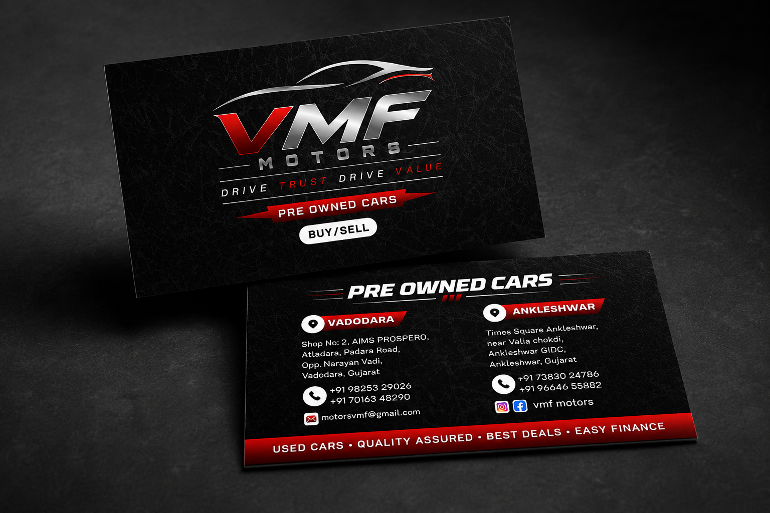 Visiting card design mockup 01